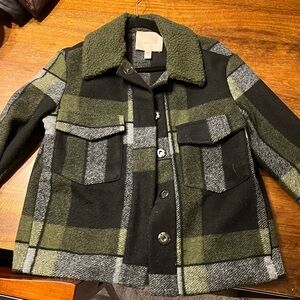 Anthro plaid jacket